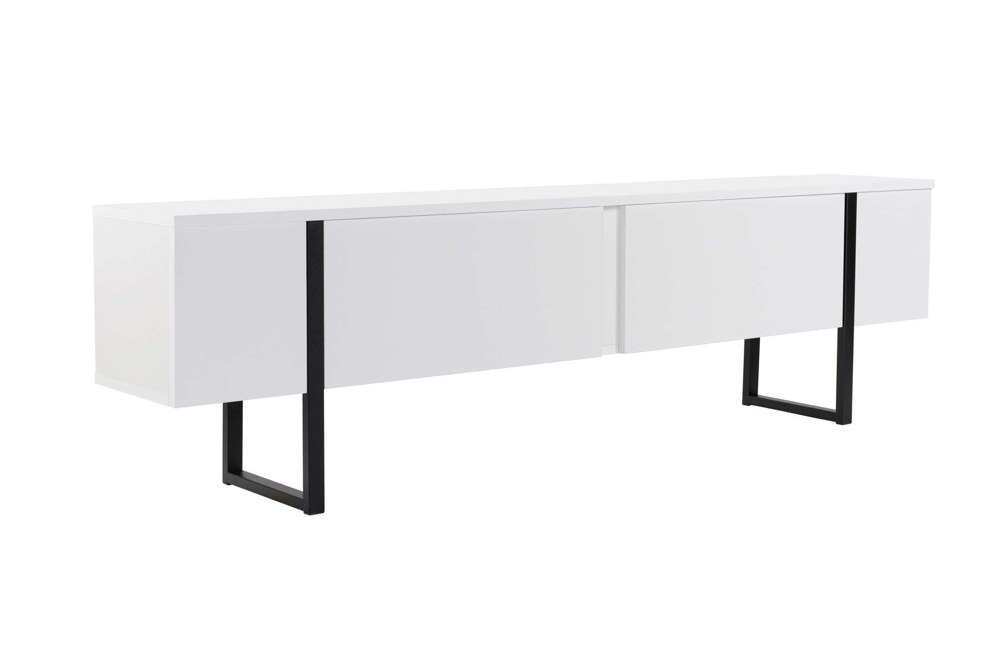 TV komoda Serenity - Bela, Crna