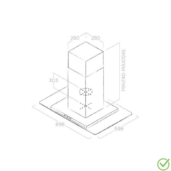 Aspirator TRIBE ISLAND IX/A/90x60