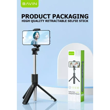 Bavin wireless selfi tripod štap crna - AP-09