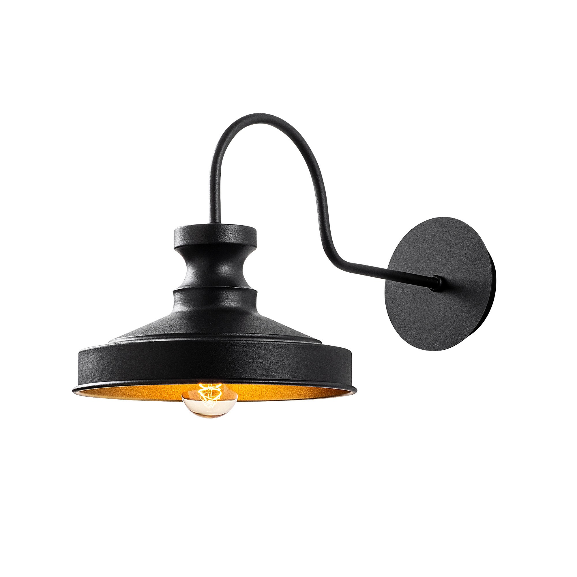 Zidna lampa Berceste - 182BLACK-A Crna