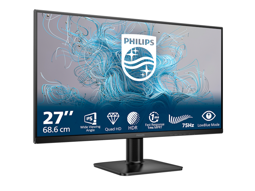 Monitor PHILIPS 27E2N1500L/00 27"/IPS/2560x1440/75Hz/4ms GtG/HDMI,DP/Adaptive sync/VESA/crna