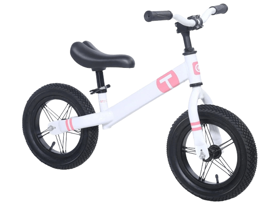MegaFavorit Balance BIKE 12" bicikl bela/roza i bela/ljubičasta