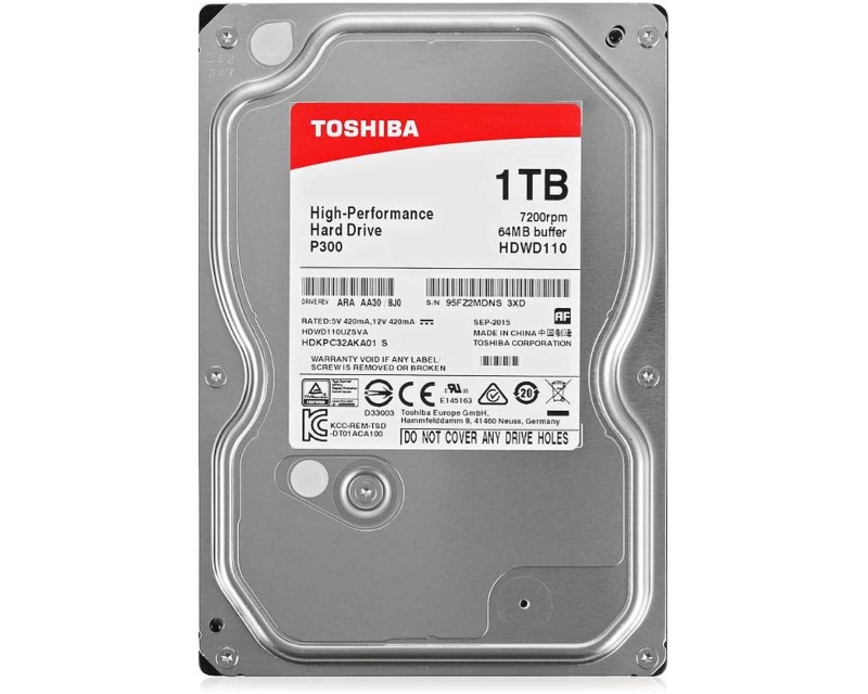 1TB 3.5 inča SATA III 64MB 7.200rpm HDWD110UZSVA P300 series outlet