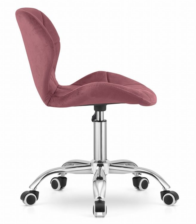 Kancelarijska stolica Ferra sa točkićima dark pink Velvet