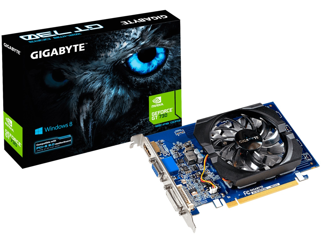 Graficka karta GIGABYTE GV-N730D3-3GI 3.0 2GB/NVD/DDR3/64bit/crna