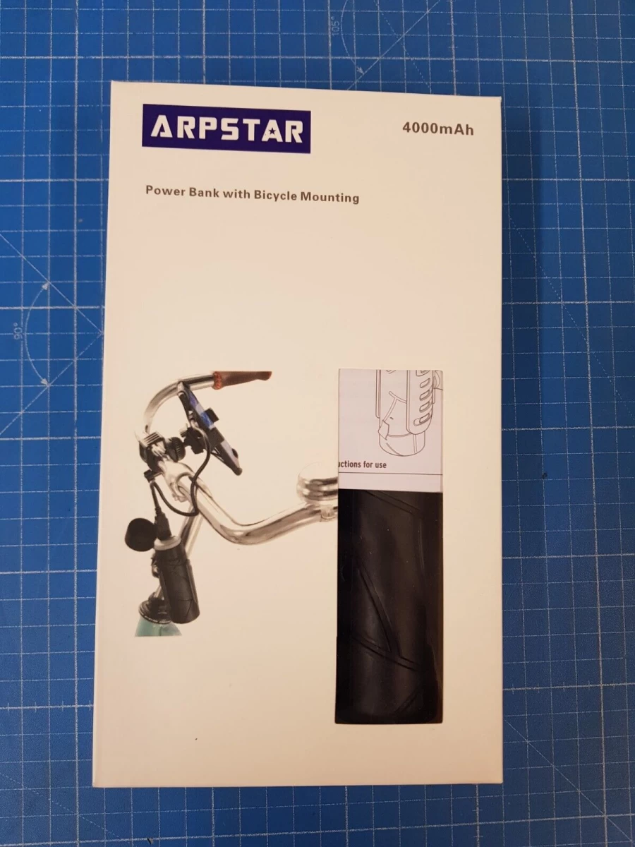 Arpstar Power Bank sa držačem za bicikl 4000mAh + kabl USB-A na Micro USB