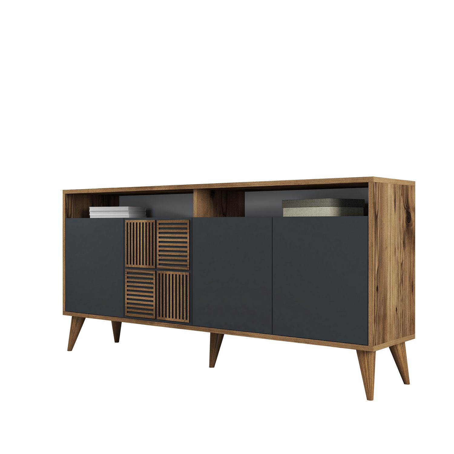 Konzolni sto Milan 160 - Orah, Antracit
