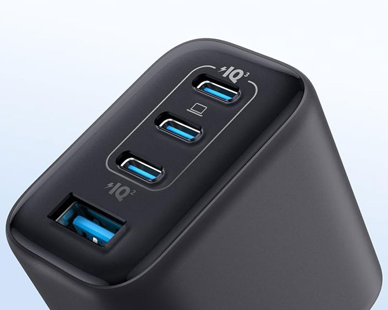 Zolo 70W 4-porta(3x USB-C i 1x USB-A) zidni punjač crni
