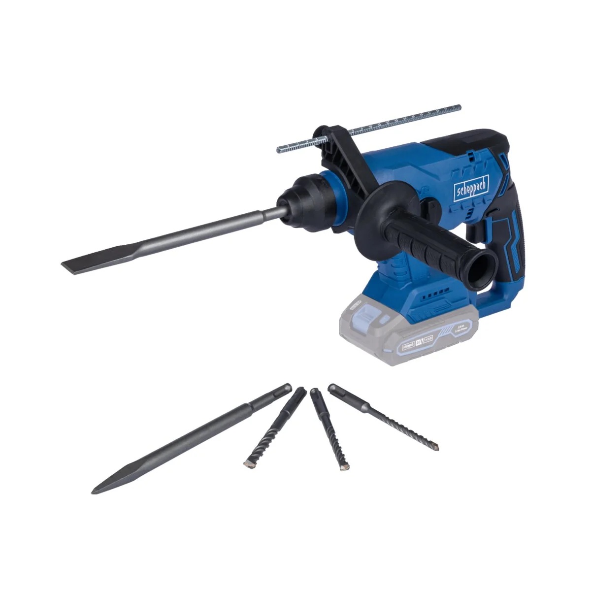 Aku udarna čekić bušilica SDS PLUS Brushless IXES BC-RHD230-X – Solo Scheppach +POKLON BATERIJA 2Ah I PUNJAČ