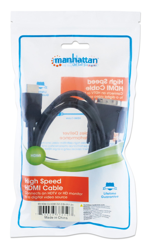 Kabl Manhattan 372510 HDMI/M - DVI-D/M 24+1/3m