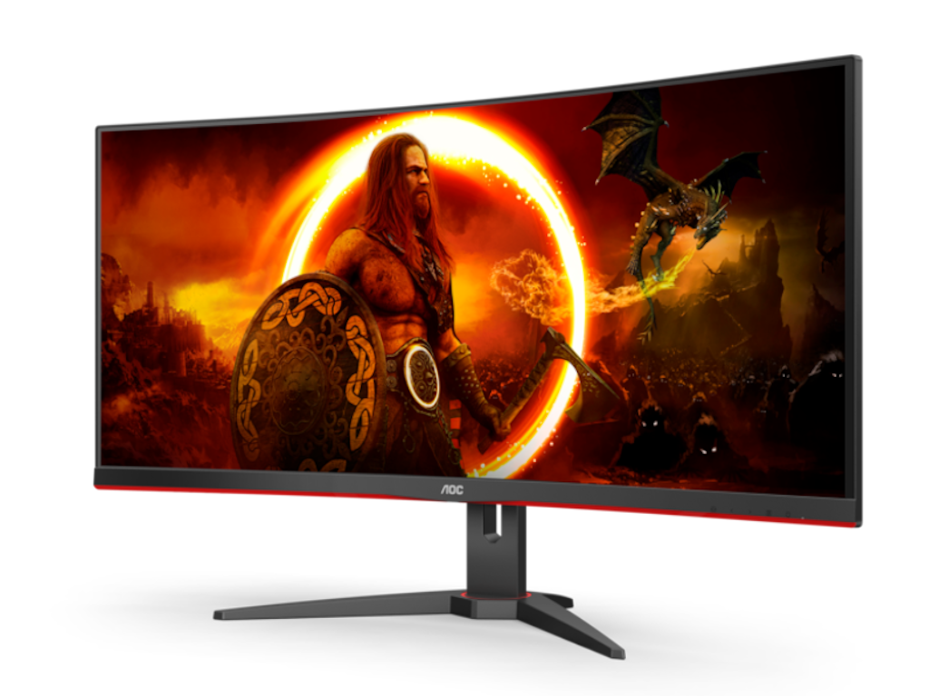 Monitor AOC CU34G2XE/BK 34"/VA,zakrivljen,21:9/3440x1440/144Hz/1ms MPRT/HDMI,DP/freesync/crna