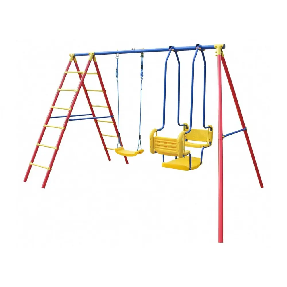 ED Velika Dečija Ljuljaška set 3u1 Metalna ljuljaška gondola merdevine 300x200x195