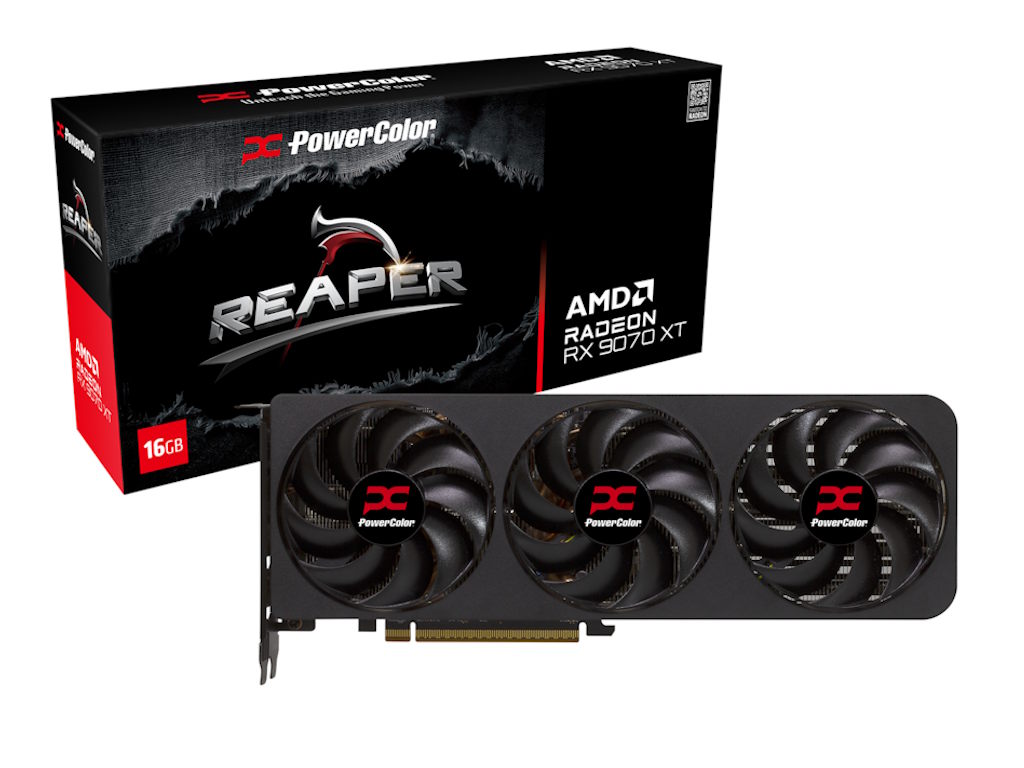 Graficka karta POWER COLOR RX 9070 XT 16G-A Reaper AMD/16GB/GDDR6/256bit/crna