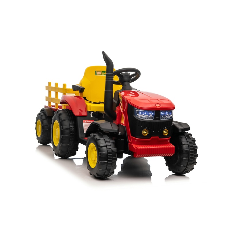 Traktor sa prikolicom - crveni - Premium Oprema