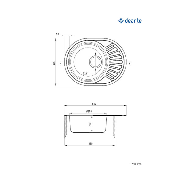Deante Sudopera Twist 58/IX/0 ZEU 011C