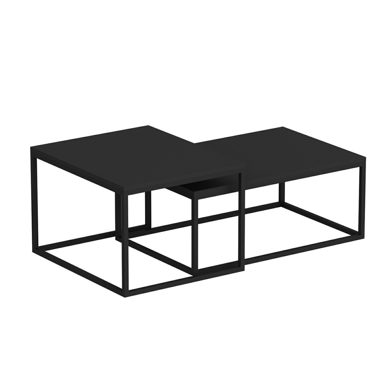 Set stočića (2 komada) Leka - Crna
