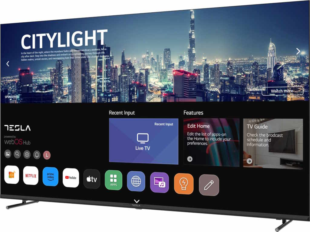 Televizor TESLA 65E645BUW/LED/65"/UHD/webOS/crna/frameless