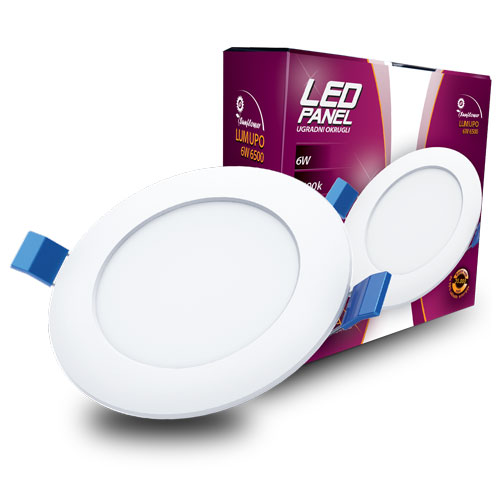 Led Panel Sunflower LUMUPO-6W 6500K Ugradni-Okrugli 510 lm