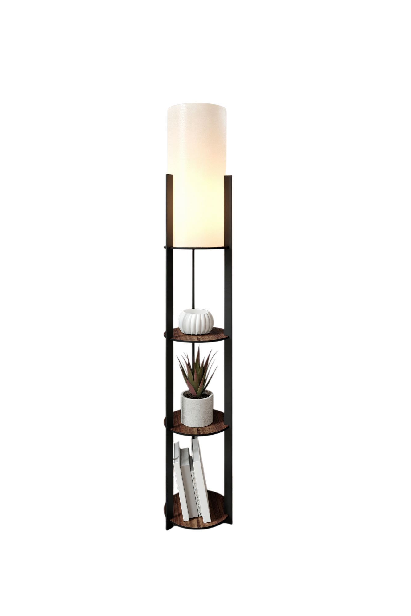 Podna lampa Radiante - Orah
