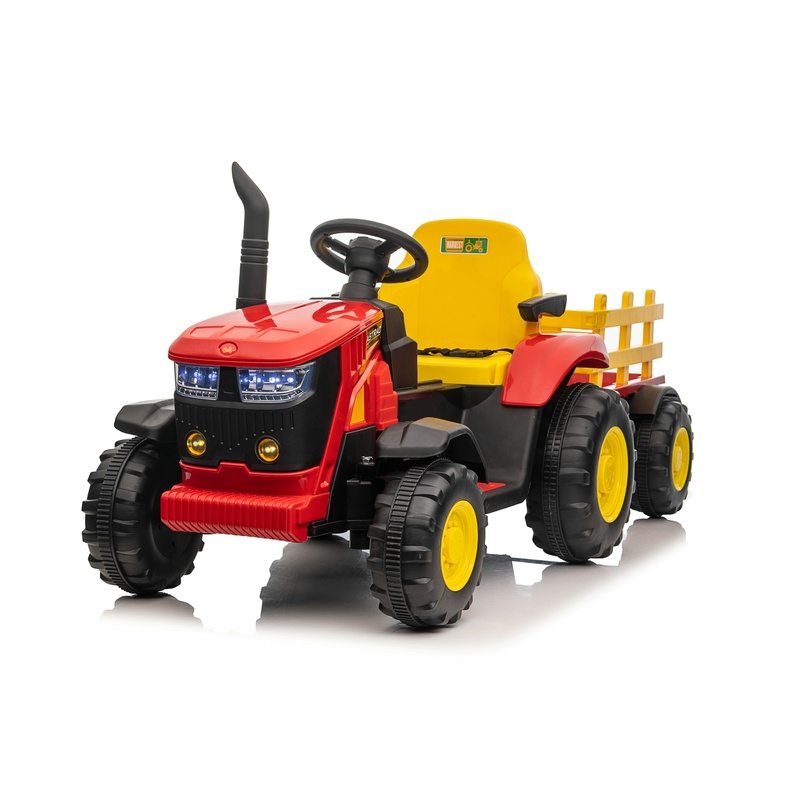 Traktor Sa Prikolicom Crveni Premium Oprema