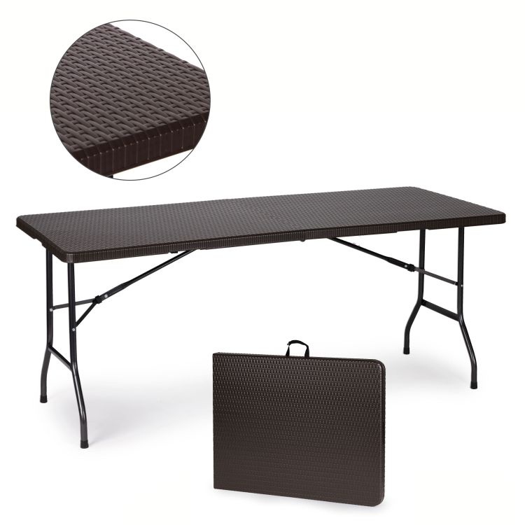 Sklopivi sto za proslave 180 cm Rattan Style ModernHome