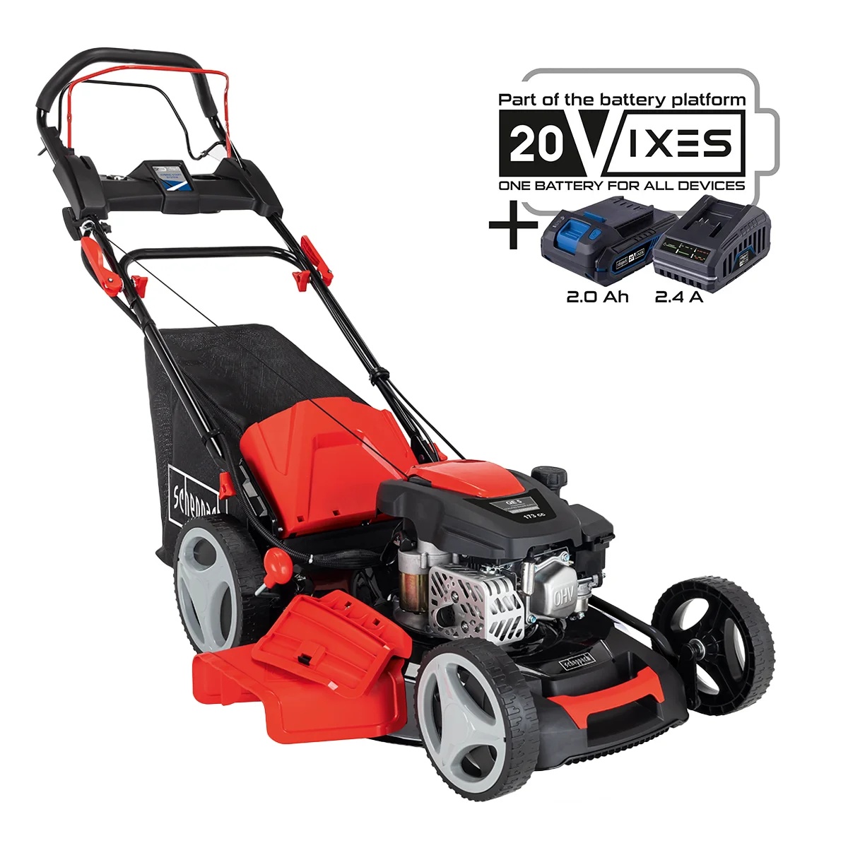 Scheppach motorna kosačica kosilica MS173-51E 4.1 KS + POKLON aku bušilica odvijač sa 74 komada pribora IXES C-DTB74/1-X –Set