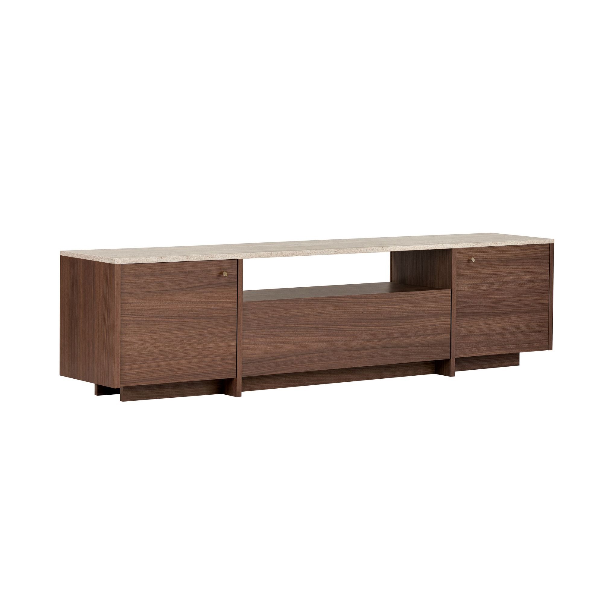 TV komoda Alvar - Travertin, Milano orah