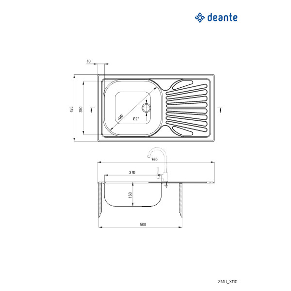 Deante sudopera Techno 76/IXD/O/15