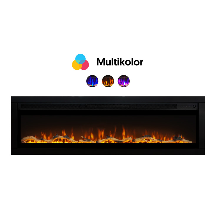 PROSTO električni 50" 2u1 multikolor kamin 2000W