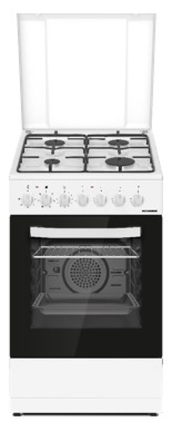 Kombinovani šporet HEINNER HFSC-S60LITGC-WH 4xGas/ventilator/60cm