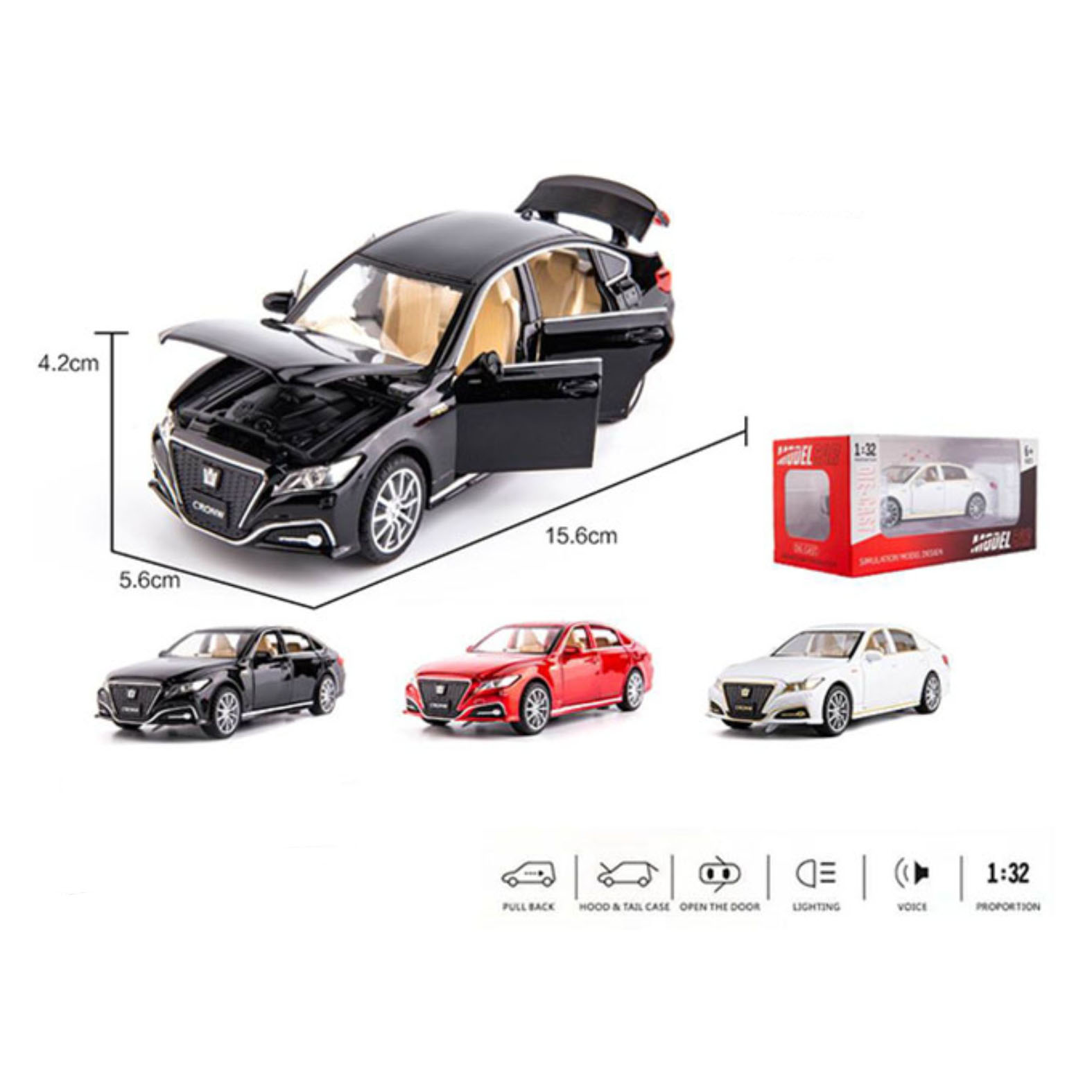 MAKETA AUTOMOBILA KOJA SVIRA I SVETLI