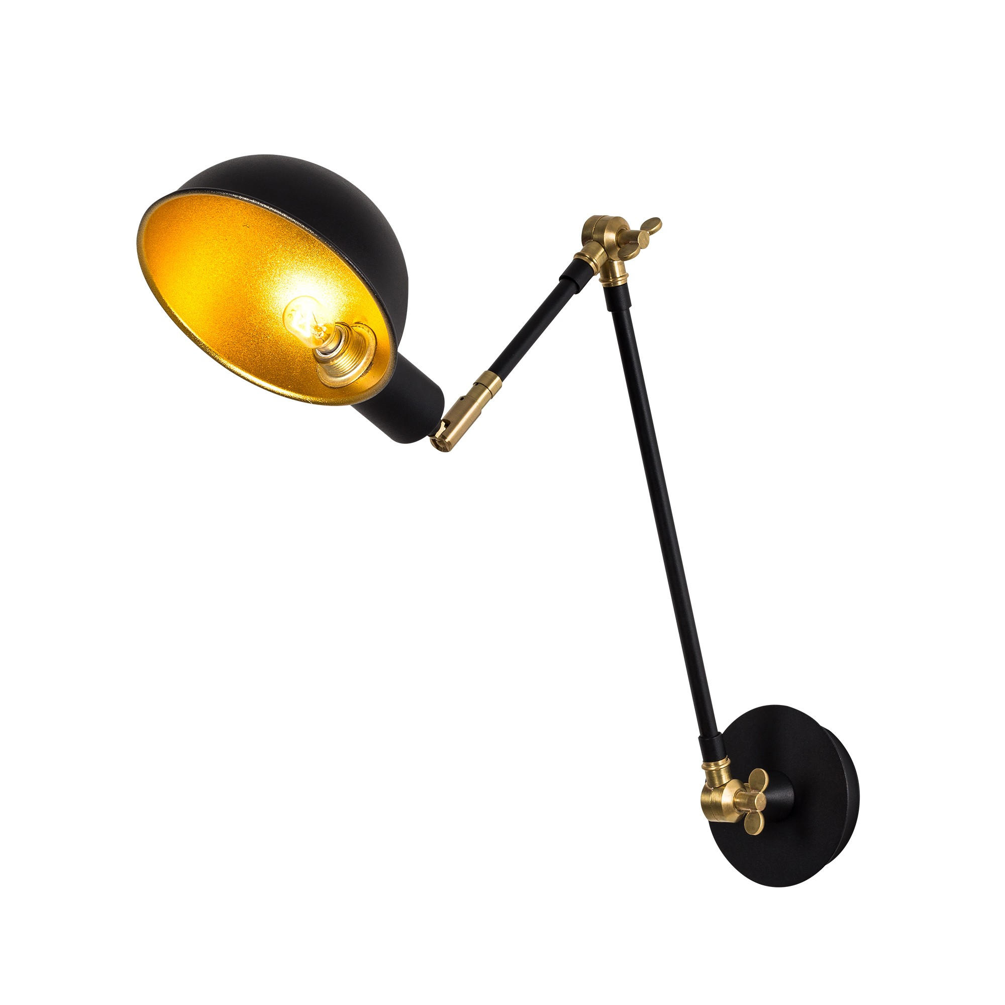 Zidna lampa Sivani - MR-658 Crna, Zlatna