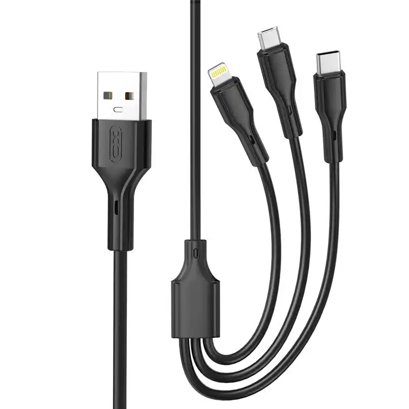 Kabl USB Tip A-Tip C/Micro/lightning 3u1 XO NB230 1m 3A