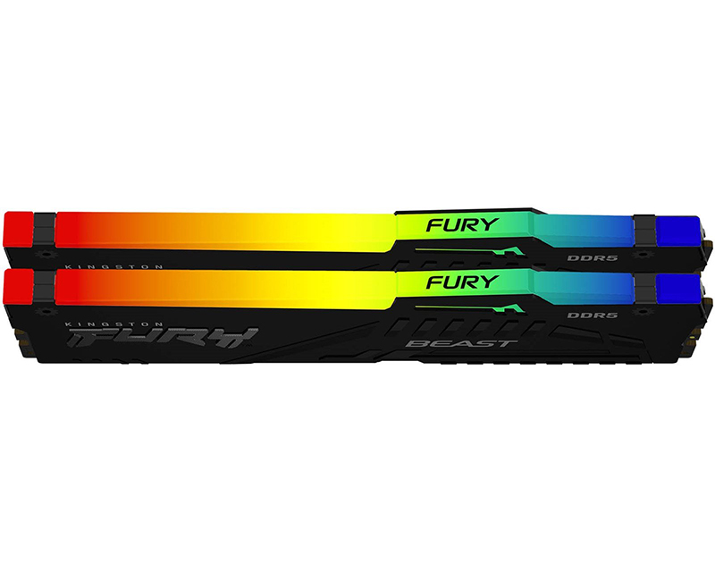 DIMM DDR5 128GB (2x64GB kit) 5600MT/s KF556C36BBEAK2-128 FURY Beast Black RGB EXPO