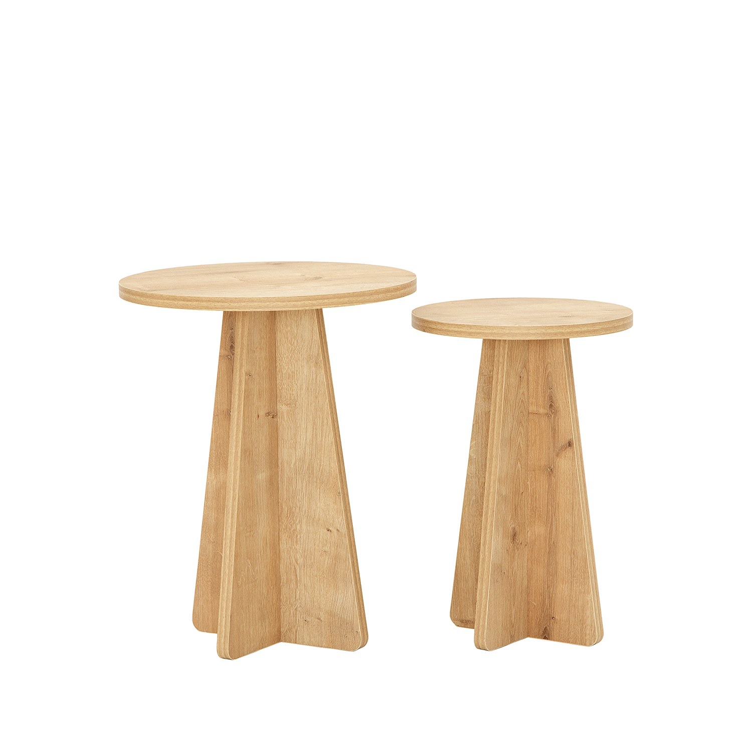 Set stočića (2 komada) Mushroom - Safir hrast