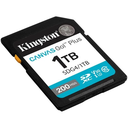 SD Card 1TB Kingston SDG4/1TB class 10 200Mbs/160MBs