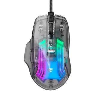 Havit USB miš MS1011SE transparent crna