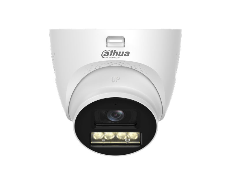 HAC-HDW1200TQP-IL-T-0280B-DIP 2MP Smart Dual Light HDCVI Two-way Talk Fixed-focal Eyeball Camera