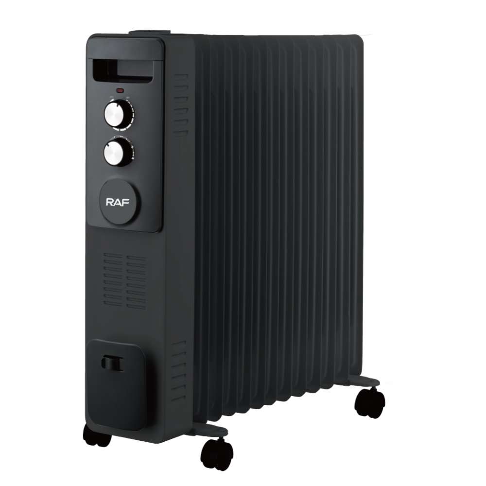 RAF R.1338B ULJNI RADIJATOR SA VENTILATOROM 13 REBARA CRNI 2900W