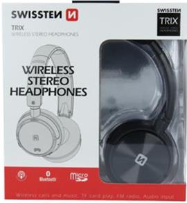 WIFI STEREO HEADPHONES SWISSTEN TRIX BLACK