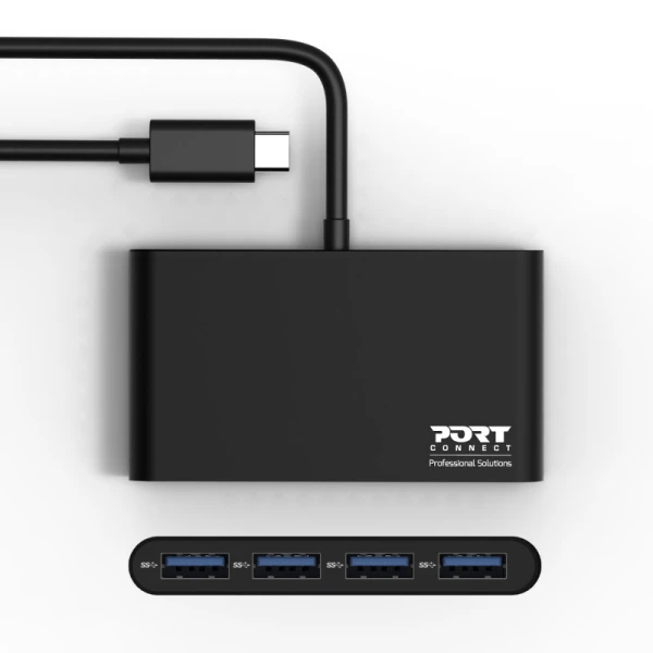 USB HUB Port Designs USB-C hub 4X USB-A 3.0 ports