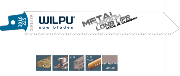 WILPU 3016/225 TWIN CUT List univerzalne testere 1432200099