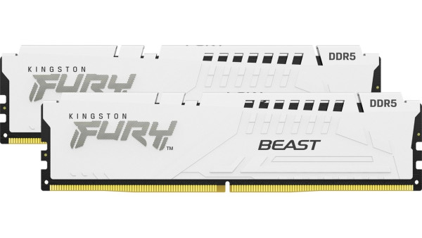 RAM DIMM DDR5 64GB (2x32GB) 5600MHz KINGSTON KF556C40BWK2-64 Fury Beast White