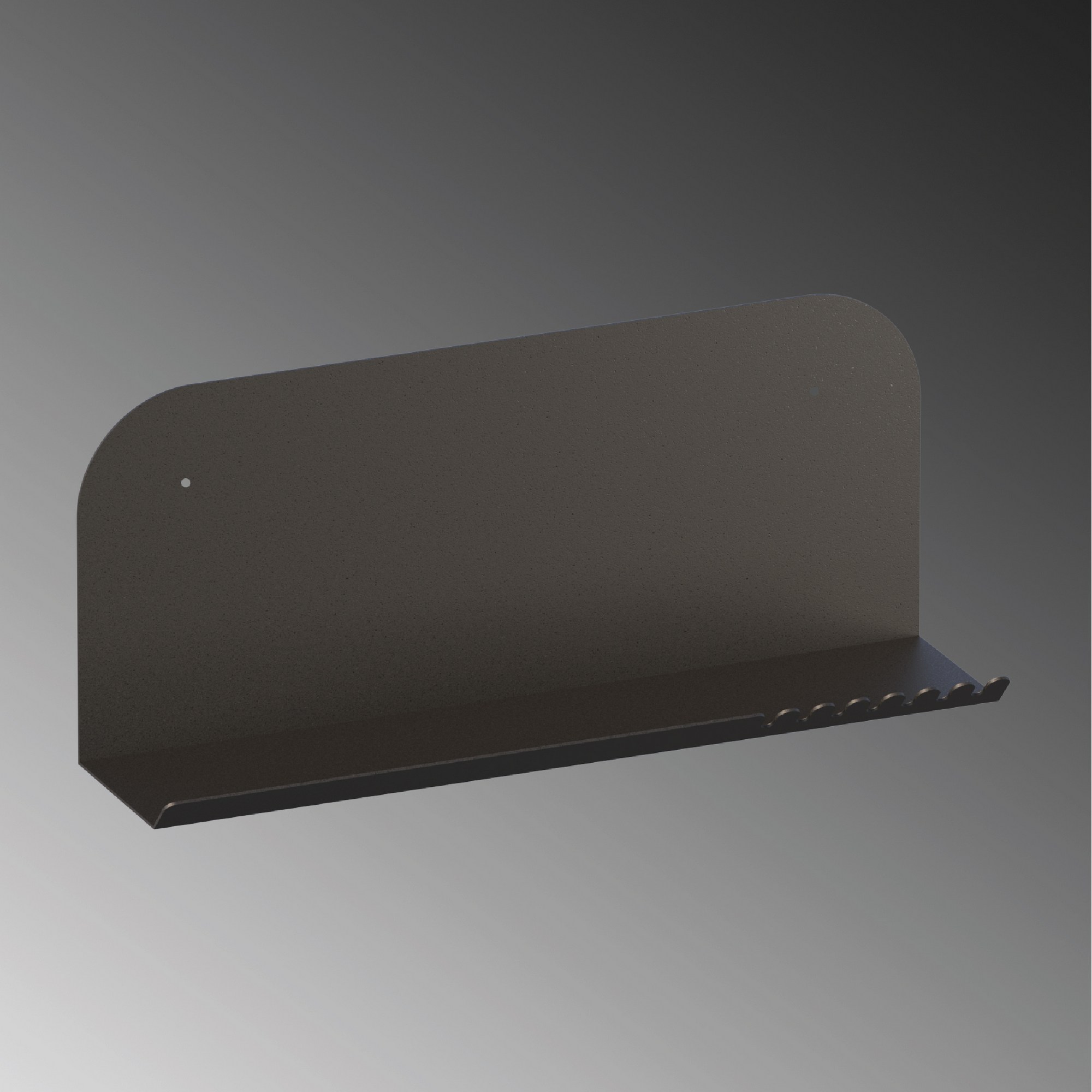 Zidna polica Long Pouch - Crna