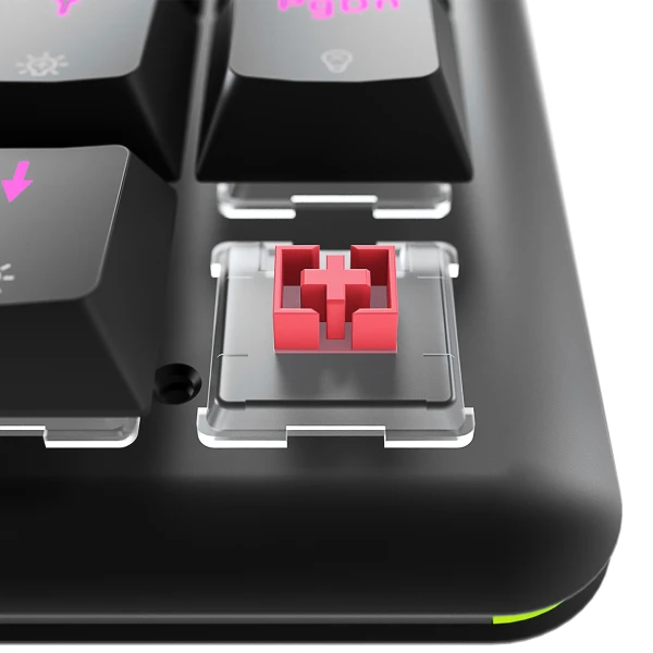 Tastatura žična gaming Rampage REBEL Low Profile mehanička crveni switch 38868