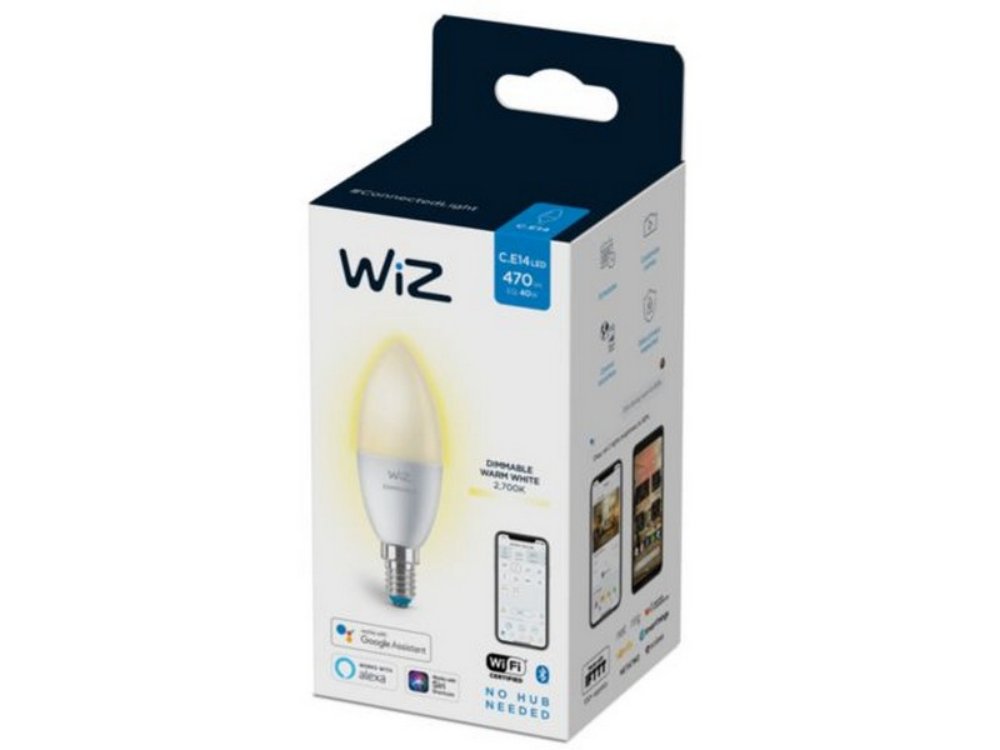 WIZ015 Wi-Fi BLE 40W C37 E14 927 DIM 1PF/6