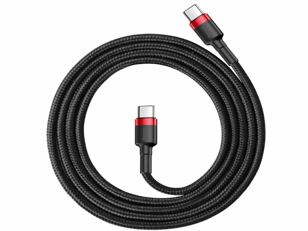 Kabl BASEUS Cafule/Type-C to Type-C/60W/1m/crno-crvena