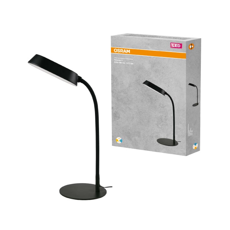 Stona LED lampa sa podešavanjem svetla i USB punjenjem 10W OSRAM crna