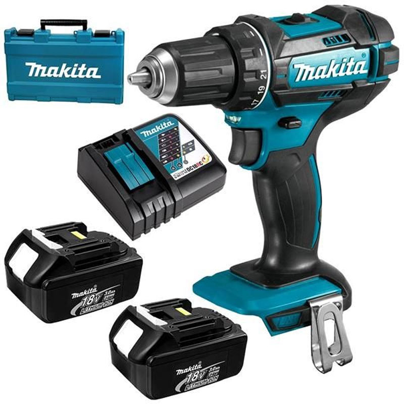 MAKITA Akumulatorska udarna bušilica - odvijač DHP482RFE2
