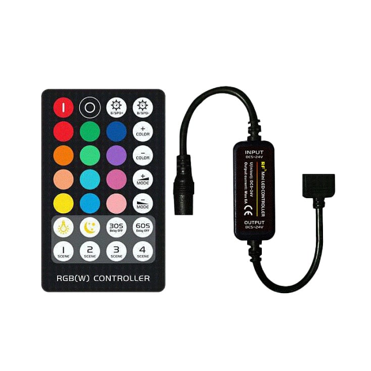 Mini LED RGBW kontroler sa daljinskim upr. 72W